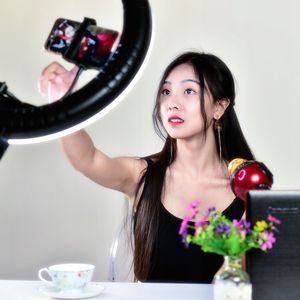 Lampa pierścieniowa Xrec  Led 12w + Statyw 230cm MakijaŻ Selfie 8