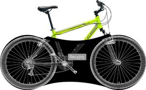 FlexyJoy Elastyczny, uniwersalny pokrowiec rowerowy z systemem łatwego zakładania i etui transportowym 1