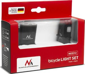 Maclean Oświetlenie rowerowe LED przód+tył Energy (MCE312) 5