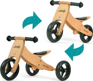 Rowerek biegowy Milly Mally Pojazd Jake 2w1 Natural* 3