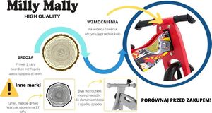 Rowerek biegowy Milly Mally Pojazd Jake 2w1 Natural* 9