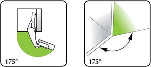 FGV Zawias FGV FI35 175 do drzwi składanych zewnętrzny 7