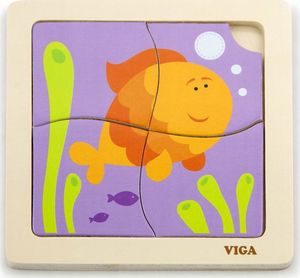 Viga Viga 50144 Puzzle na podkładce - rybka 1