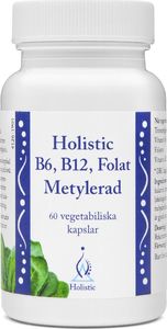 Holistic Holistic B6, B12, Folat Metylerad - B6, B12, Kwas Foliowy - Metylowane 60 Kaps. 1