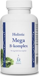 Holistic Holistic Mega B-Komplex Witaminy Z Grupy B Zestaw Witamin Metylokobalamina B12 Biotyna Kwas Foliowy Witamina B1 B2 B3 B6 1