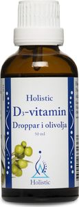Holistic Holistic D3-Vitamin Droppar I Olivolja Witamina D3 Z Lanoliny Cholekalcyferol D-Alfa-Tokoferol Witamina E Ekologiczna Oliwa 1