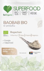 Beorganic Baobab Bio W Proszku 200G Beorganic Witamina C Potas Wapń Magnez Adansonia Digitata 1