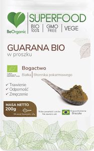 Beorganic Guarana Bio W Proszku 200G Beorganic Paullinia Cupana 1