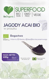 Beorganic Jagody Acai Bio W Proszku 100G Beorganic Witamina A E Żelazo Euterpe Precatoria 1
