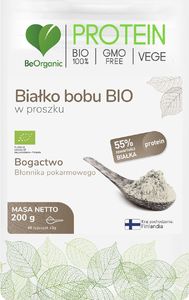 Beorganic Białko Bobu Bio W Proszku 200G Beorganic Bogactwo Błonnika Pokarmowego 1