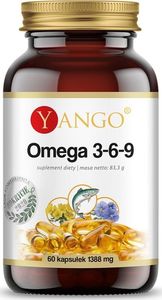 Yango Omega 3-6-9 - 60 Kapsułek Olej Rybi Epa Dha Olej Z Wiesiołka D-Alfa Tokoferol 1