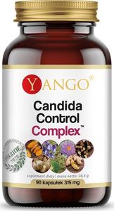 Yango Candida Control Complex 90 Kaps. Yango Lukrecja Czosnek Czystek Imbir Kurkuma Tarczyca Bajkalska Glycyrrhiza Glabra 1