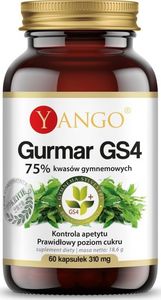 Yango Gurmar Gs4 75% Kwasów Gymnemowych 60 Kapsułek Yango Gymnema Sylvestre 1