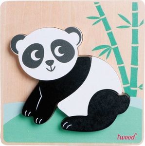 iWood Ukladanka drewniana zwierzątka Panda 1