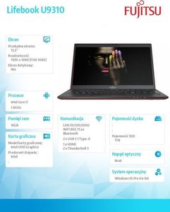 Laptop Fujitsu Lifebook U9310 (U9310MC7BMPL) 2