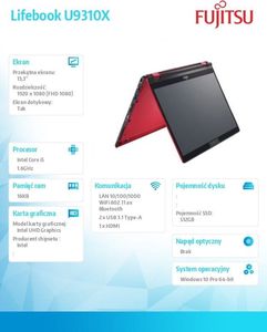Laptop Fujitsu Lifebook U9310X (U931XMC5DMPL) 2
