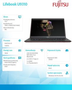 Laptop Fujitsu Lifebook U9310 (U9310MC5CMPL) 2