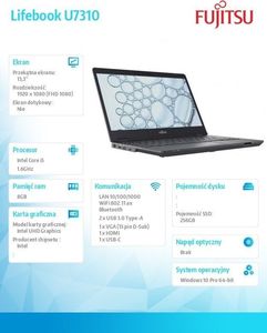 Laptop Fujitsu Lifebook U7310 (U7310MC5GMPL) 2