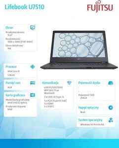 Laptop Fujitsu Lifebook U7510 (U7510MC5IMPL) 2