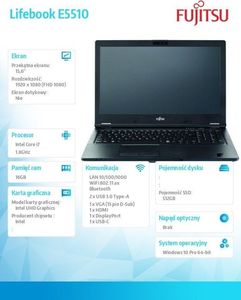 Laptop Fujitsu Lifebook E5510 (E5510MC7IMPL) 2