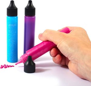 Graine Creative Malowanie kropkami 3D brokat. Pomarańcz 3
