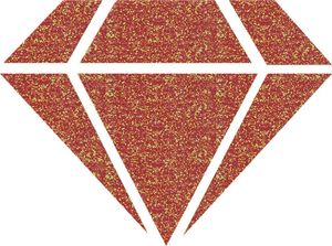 Aladine Farba brokatowa Holo Czerwona 80 ml 2