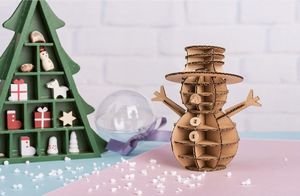 Graine Creative Puzzle 3D tekturowe, Bałwanek 3