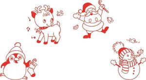 Aladine Stempelki Boże Narodzenie 4 szt. 2