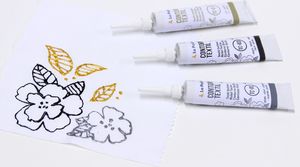 La Pajarita Konturówka do Tkanin 20 ml Złota 3