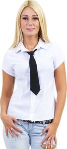 GENESY U14 Koszula Krótki Rękaw Krawat (34-50) - Biały Rozm. 50 1