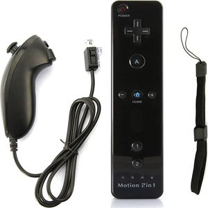 Nitho Zestaw: Remote motion plus i Nunchuck NITHO , kompatybilny z Nintendo Wii i Wii U,czarny 1
