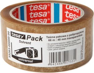 Tesa Taśma pakowa tesa® SOLVENT 66m x 48mm, przezroczysta (55263-00000-00) 1