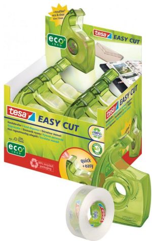 Tesa Taśma biurowa tesa® eco&clear 33m x 19mm + dyspenser Easy Cut (57069-00000-00) 1