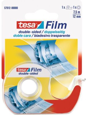 Tesa Taśma biurowa tesafilm® dwustronna 7,5m x 12mm + dyspenser (57912-00000-00) 1