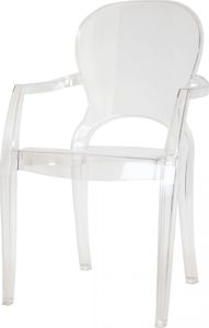Artdeco Krzesło designerskie ROB Glamour transparentne bezbarwne 1