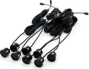 Hoalte Czujnik parkowania, 8 sensorów czarnych fi 22mm, wyświetlacz z sygnałem dźwiękowym uniwersalny 3