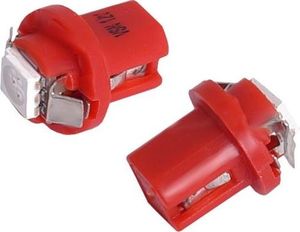Żarówki T5 Bax B8.5d 12V SMD LED, czerwone uniwersalny 1