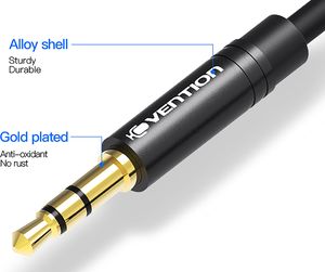 Vention Splitter Audio VENTION w Oplocie Mini Jack 3,5mm -- 2x Mini jack 3,5mm 8