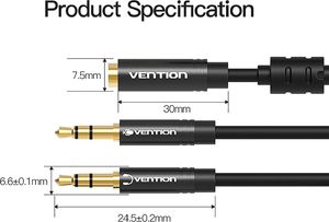 Kabel Vention czarny (BBOBY) 7