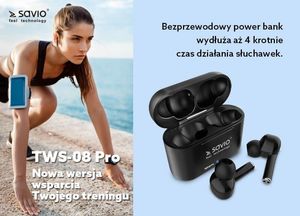 Słuchawki Savio TWS-08 Pro 12