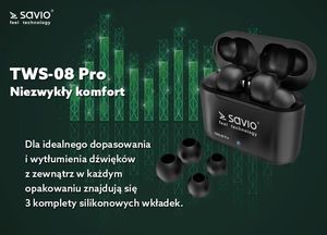 Słuchawki Savio TWS-08 Pro 9