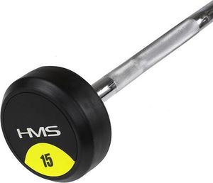 HMS GSL-15 SZTANGA/GRYF STAŁY ŁAMANY GUMOWANY 15 KG HMS 5