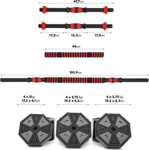 HMS Sztangielki-Sztanga Kompozyt 30 Kg (SGC30) 11