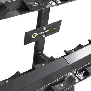 HMS Duży Dwupoziomowy  Stojak na Hantle z Uchwytami 2