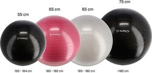 HMS Piłka do ćwiczeń YB01 75cm czarna 2