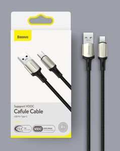 Kabel USB Baseus Baseus Cafule Nylonowy Kabel Przewód Usb - Usb Typ C Do Szybkiego Ładowania Vooc Quick Charge 3.0 5 A 2 M Zielony (Catklf-Vb06) 16