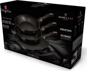 Patelnia Berlinger Haus zestaw Metallic Line Carbon Edition 20 24 28cm 5