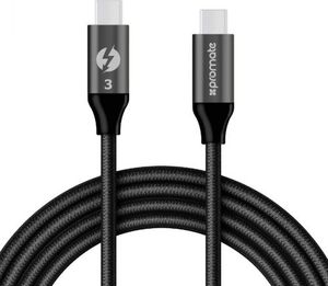 Kabel USB Promate PROMATE Thunderbolt 3 4K 20Gbps USB-C 100 W Cable 1m 1