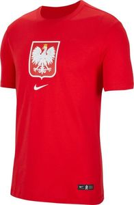 Nike T-shirt piłkarski Polska czerwony r. S 1