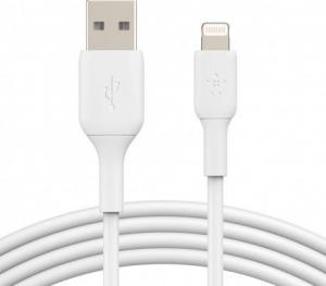 Kabel USB Belkin USB-A - Lightning 1 m Biały (CAA001BT1MWH) 1